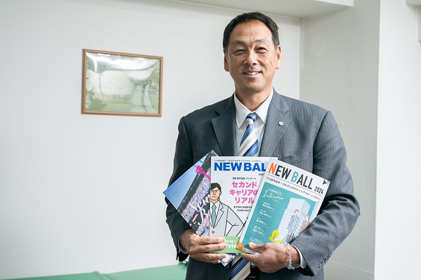日本プロ野球選手会・森忠仁事務局長 [撮影＝野口岳彦]