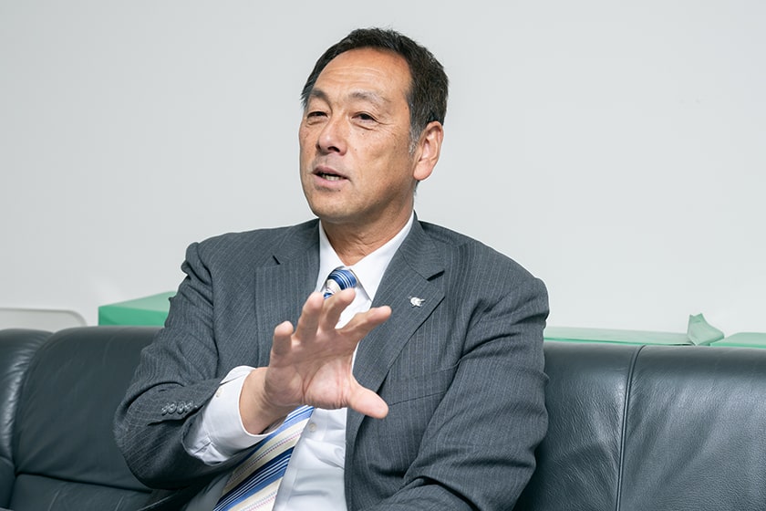 日本プロ野球選手会・森忠仁事務局長 [撮影＝野口岳彦]