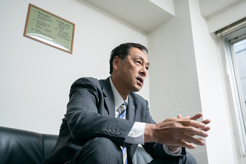 日本プロ野球選手会・森忠仁事務局長 [撮影＝野口岳彦]